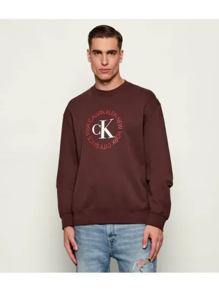 Calvin Klein Jeans Hanorac | Relaxed fit maro