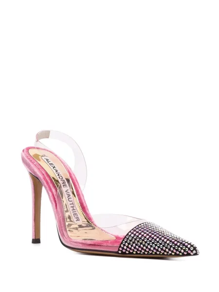 Kalnų krištolas bateliai Alexandre Vauthier slingback rožinė