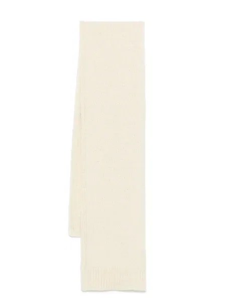 Fular Jil Sander tricotate alb