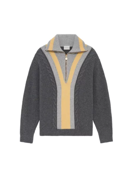 Drôle de Monsieur sweter wełniany Trucker szary