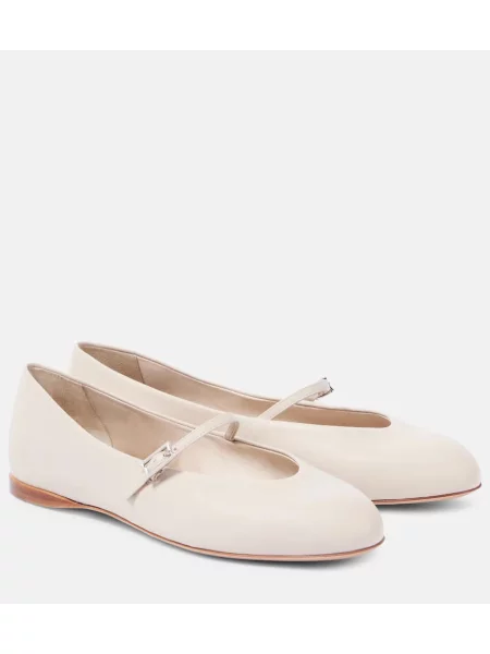 Balerini Max Mara din piele bej