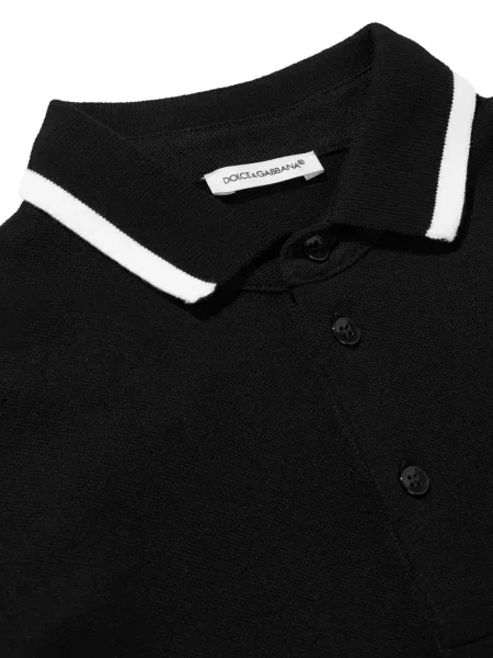 Koszulka polo dziecięca Dolce And Gabbana czarna
