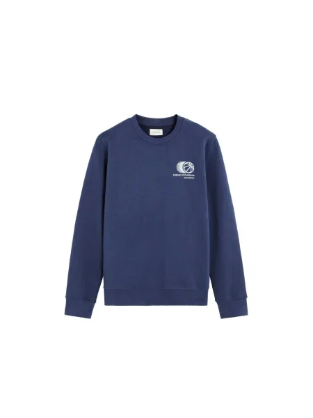 Scalpers Pulover bleumarin alb