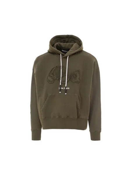 Bluza z kapturem Palm Angels z kapturem zielona