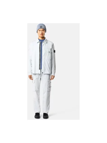 Parka Stone Island z kamieniami niebieska