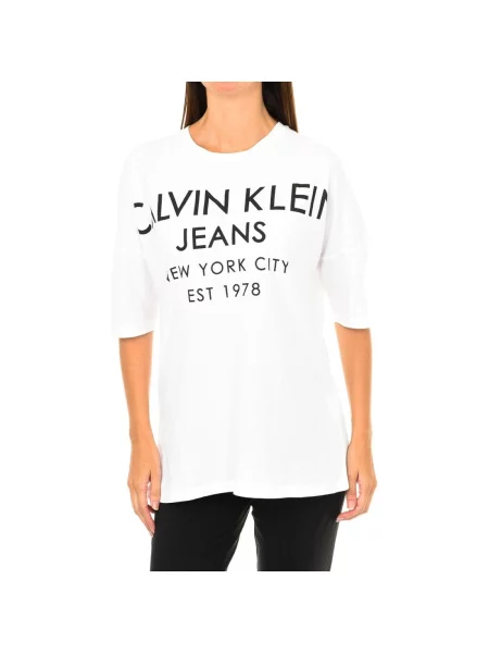 Tricou Calvin Klein Jeans alb
