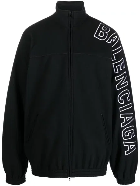 Geacă Balenciaga cu imagine negru
