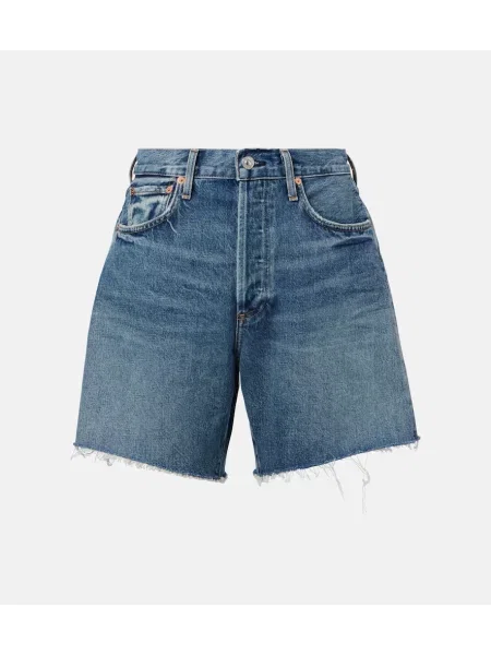 Długie szorty jeansowe Citizens Of Humanity niebieskie