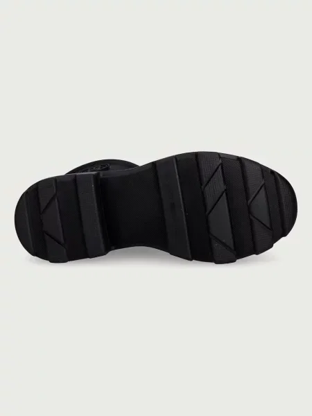 Tommy Hilfiger гумени ботуши дамски TH STAMP WARM ANKLE RAIN BOOT черно