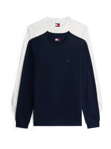 Tommy Jeans Tricou albastru marin alb