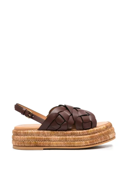 Espadrile Tod's din piele maro