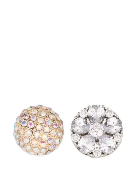 Cercei Mm6 Maison Margiela de cristal argintiu