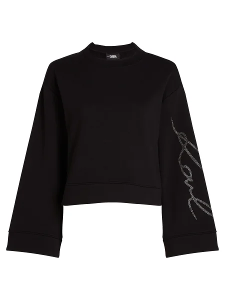 Karl Lagerfeld Hanorac | Oversize fit negru