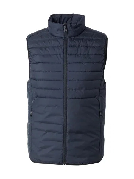 BOSS Brezrokavnik temno modra črna