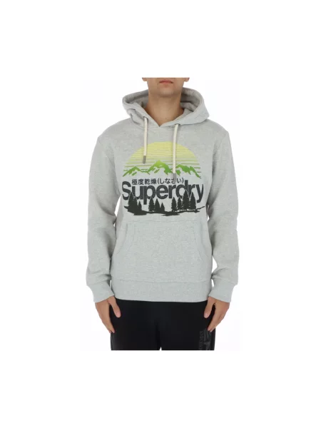 Bluza z kapturem Superdry z kapturem czarna