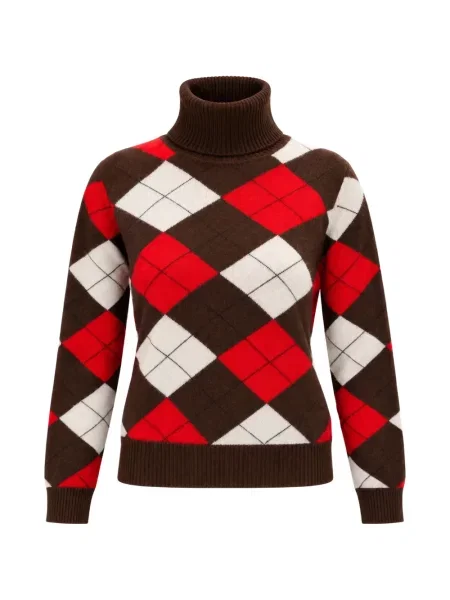 Pulover Marella cu model argyle maro