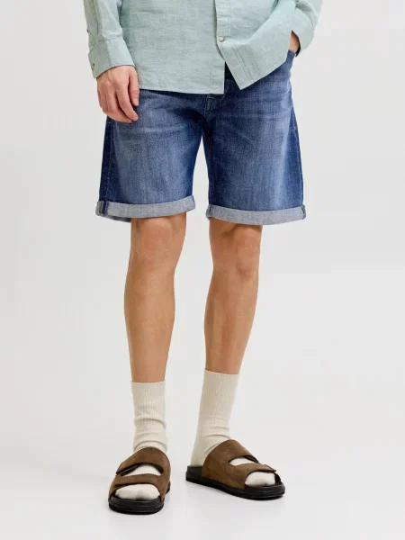 JACK & JONES Džinsai JJIRICK JJCADE tamsiai mėlyna