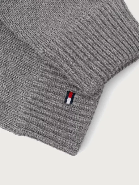 TOMMY HILFIGER Prstové rukavice Essentials' sivá