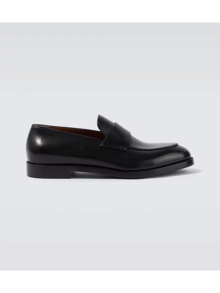 Pantofi loafer Zegna din piele negru
