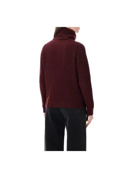 Sweter Fortela wełniany czerwony