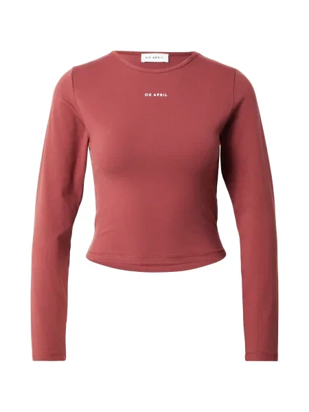 OH APRIL Tricou Ica roşu închis alb