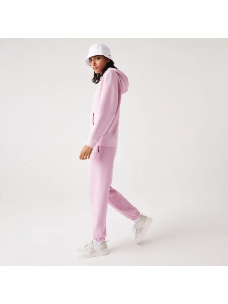 Lacoste Spodnie Dresowe Z Mieszanki Bawełny różowe