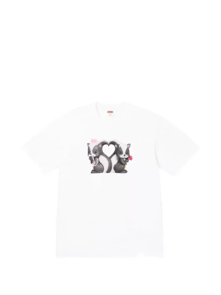 Tricou Supreme cu imagine alb