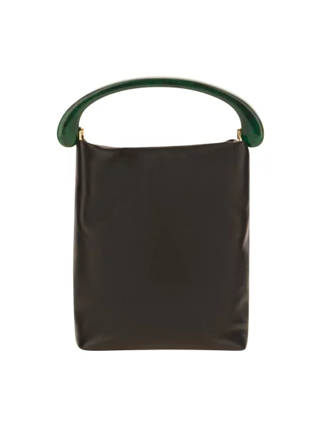 Torebka Dries Van Noten skórzana czarna