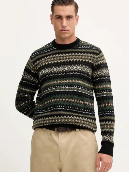 Barbour Pulover Case Fair negru