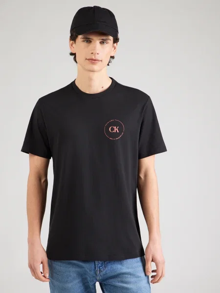 Calvin Klein Jeans Póló világos-rózsaszín fekete
