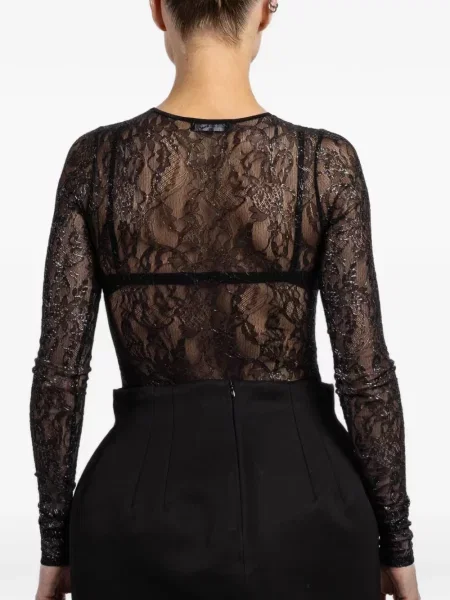 Body Wardrobe.nyc din dantelă negru