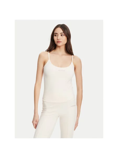 Guess Marškinėliai Écru Regular Fit