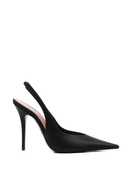 Pantofi cu toc Amina Muaddi slingback negru