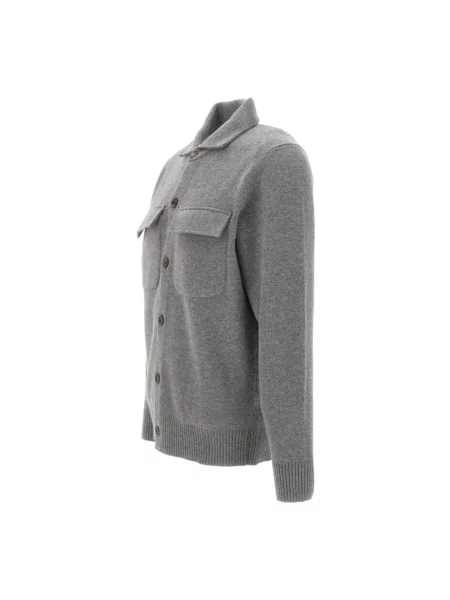 Sweter Eleventy z kaszmiru szary