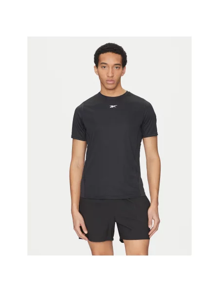 Reebok T-Shirt Regular Fit μαύρο