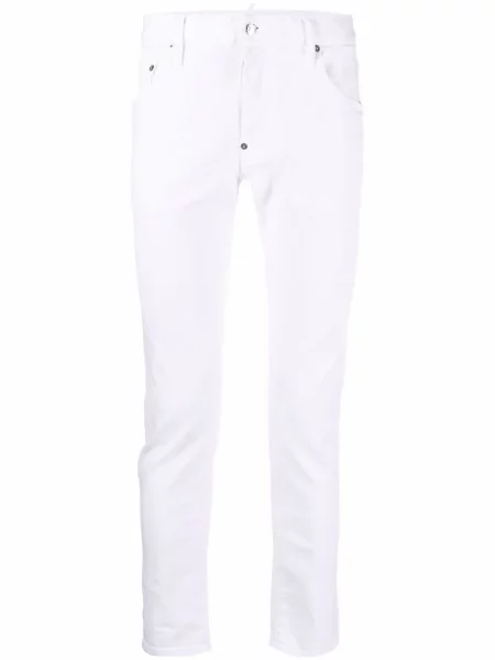 Traperice ravnih nogavica Dsquared2 bijela