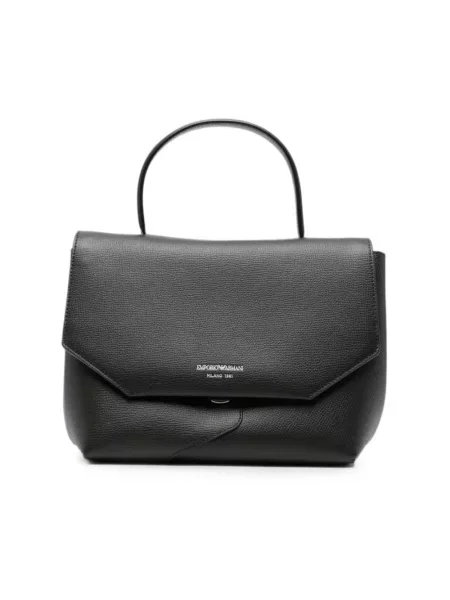Torebka Emporio Armani skórzana kopertowa czarna