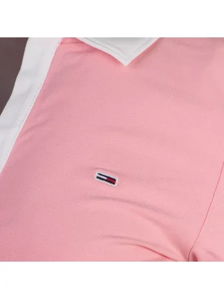 Koszulka polo Tommy Hilfiger różowa