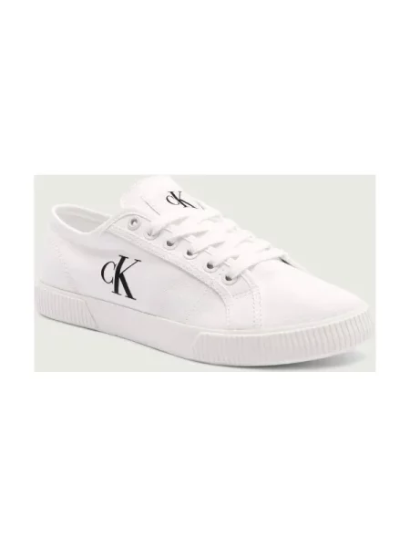 Sneakerși Calvin Klein Jeans alb