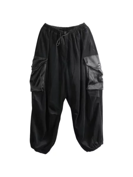 Pantaloni cargo Y-3 cu cordon negru