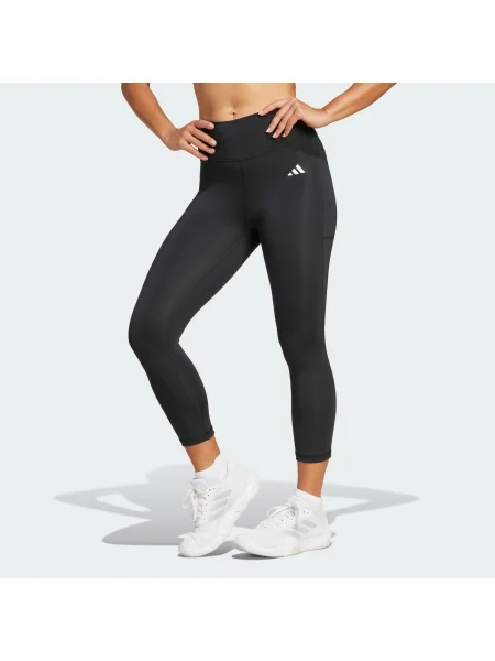 ADIDAS PERFORMANCE Pantaloni sport Optime Essentials / alb negru