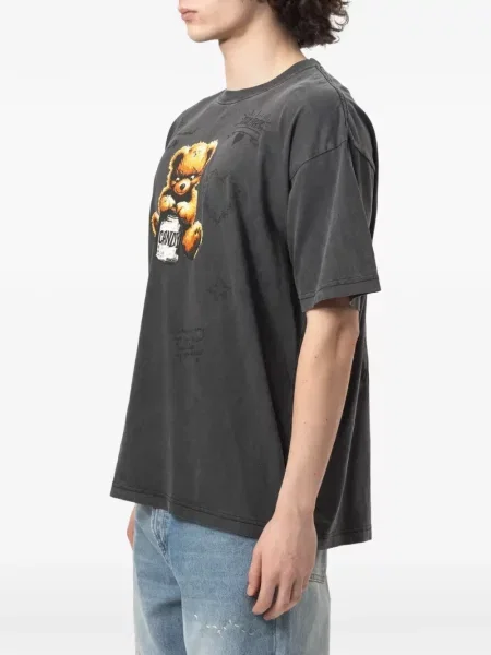 Ursuleț de pluș tricou Domrebel cu imagine gri