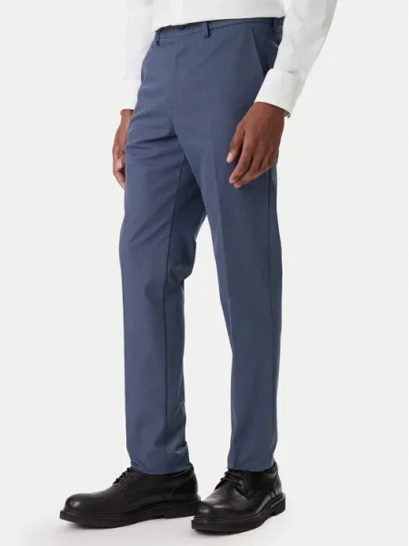 BOSS Pantaloni chino albastru