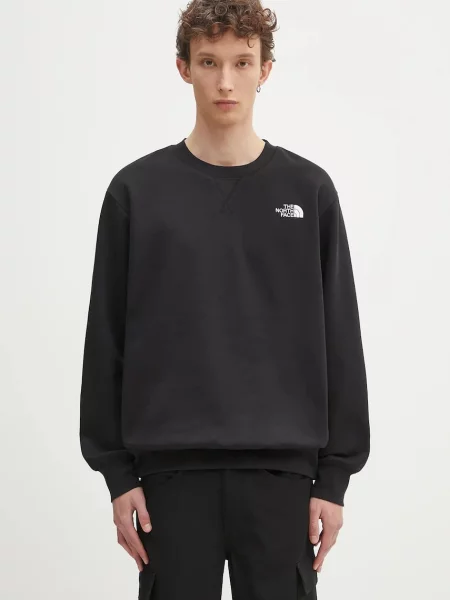 Μπλούζα The North Face Essential Crew μαύρο