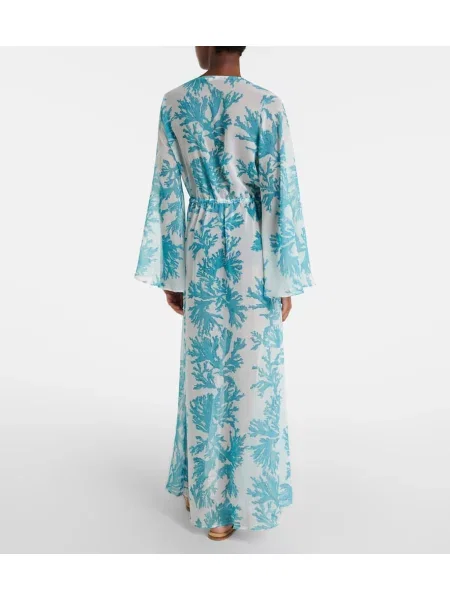 Rochie Alexandra Miro cu model floral alb
