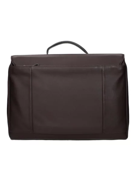 Torba na laptopa Piquadro skórzana biznesowa brązowa