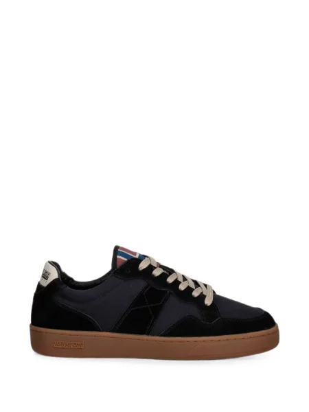 Sneakerși Napapijri din piele de căprioară negru