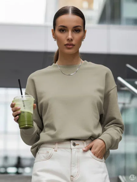 Bluza SWAN pistacjowa Dstreet