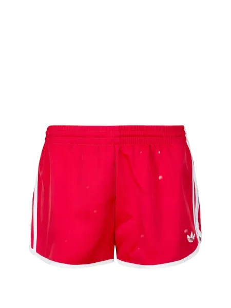 Μπλούζα Adidas με αυτόγραφο με κορδόνι με λαιμόκοψη v καφέ