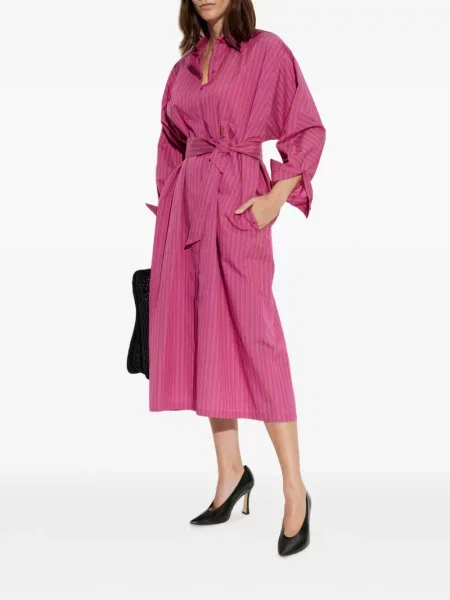 Rochie Max Mara cu dungi de costum roz